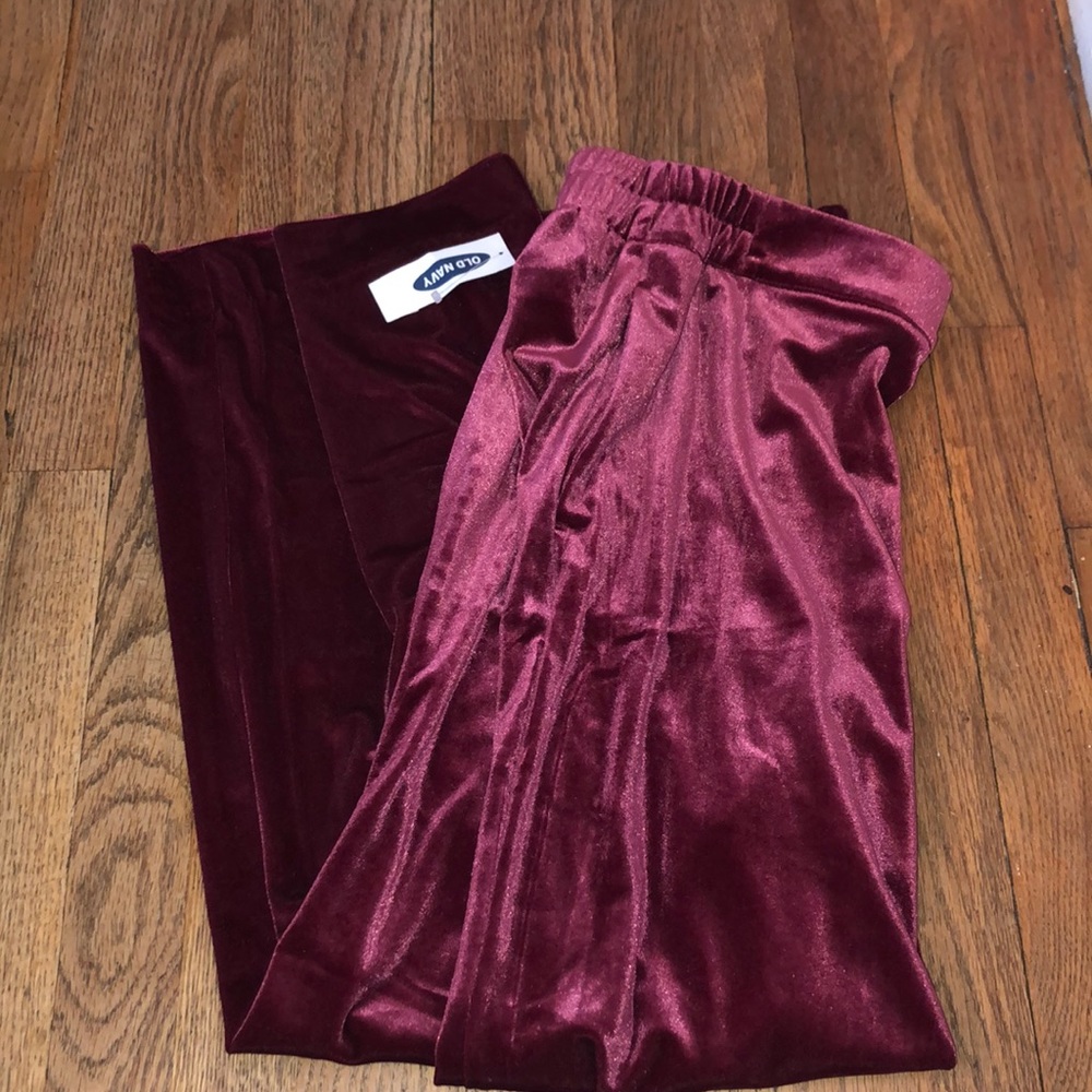 Velvet wide leg pants! NWT🤗
